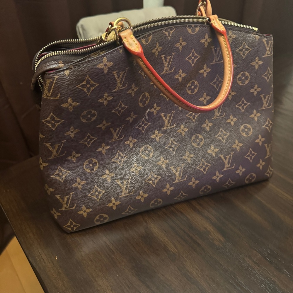 Louis Vuitton Brown Satchel with Iconic Monogram